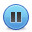 Pause Blue Button Icon